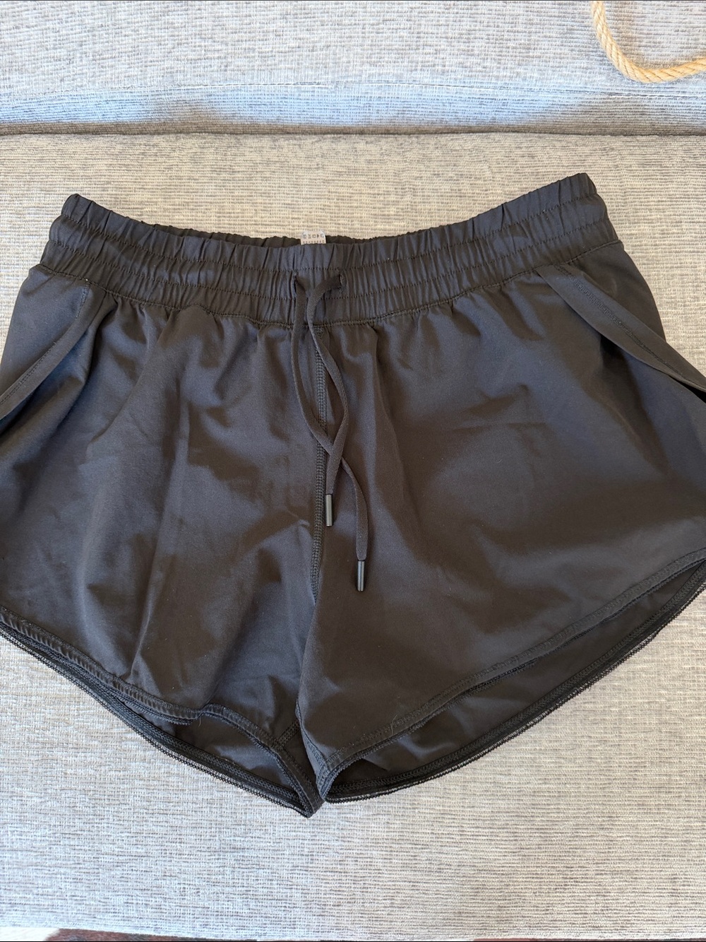 90 Degree By Reflex Black Elastic Waist Athletic Shorts